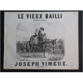 VIMEUX Joseph Le Vieux Bailli Piano Flûte Violon Piston ca1850