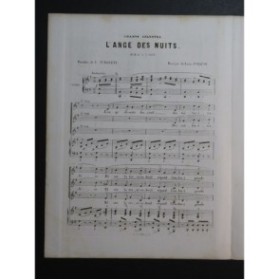 BORDÈSE Luigi L'Ange des Nuits Chant Piano ca1858