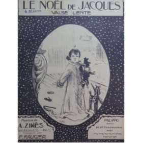 ZIWÈS A. Le Noël de Jacques Piano 4 mains 1914