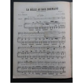 DE GROOT Adolphe La Belle au Bois Dormant Chant Piano ca1865
