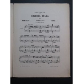 HERVÉ Colonel Polka Piano ca1880