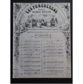 GRISAR Albert Les Porcherons No 8 Chant Piano ca1850