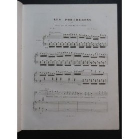 GRISAR Albert Les Porcherons No 8 Chant Piano ca1850