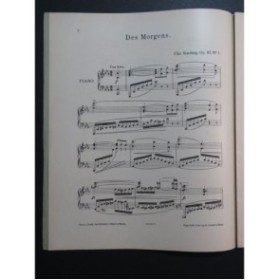 SINDING Christian Des Morgens op 97 No 1 Piano 1909