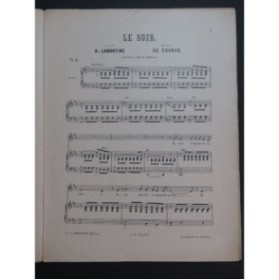GOUNOD Charles Le Soir Chant Piano 1926