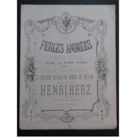 HERZ Henri Les Perles Animées op 210 Piano XIXe siècle