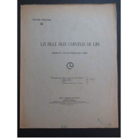 DEBUSSY Claude La Fille aux Cheveux de Lin Violon Piano
