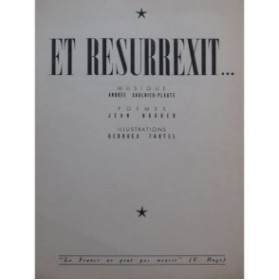 SAULNIER-PLAUTE Andrée Et Resurrexit Georges Tautel Piano 1945