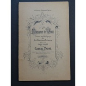 FAURÉ Gabriel La Naissance de Vénus Chant Piano 1883