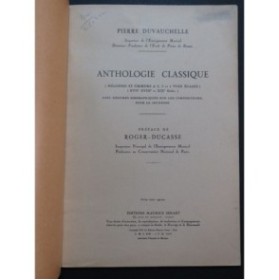 Anthologie Classique Mélodies Chant 1933