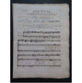 TARCHI Angelo Aure Amiche deh Volate Chant Orchestre 1791