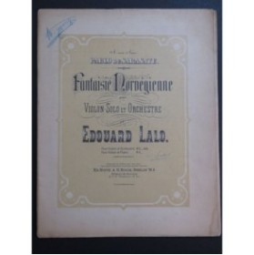 LALO Edouard Fantaisie Norvégienne Piano Violon ca1880