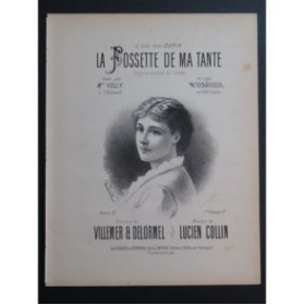 COLLIN Lucien La Fossette de ma Tante Chant Piano ca1880