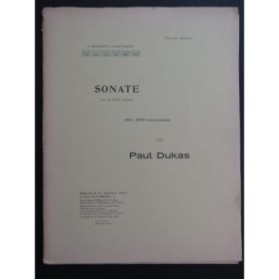DUKAS Paul Sonate Piano 1957