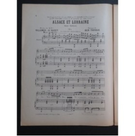 BEN-TAYOUX Alsace Lorraine Chant Piano 1950