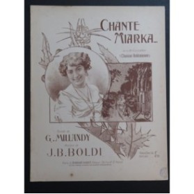 BOLDI J. B. Chante Miarka Chant Piano 1906