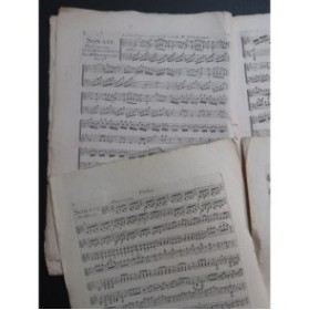 DELEPLANQUE A. F. J. Sonate de Caractère Harpe Violon ca1790