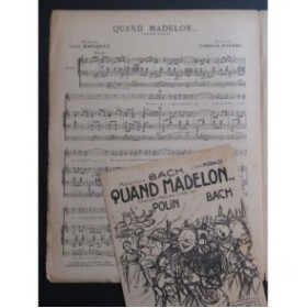ROBERT Camille Quand Madelon... Chant Piano ca1914