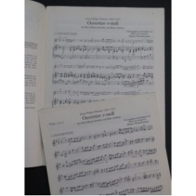 TELEMANN G. P. Ouverture in E minor Piano Flûte ou Hautbois 1966