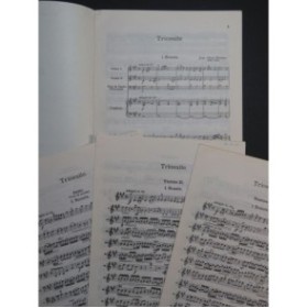 REINKEN Jean Adam Trio Suite Clavecin 2 Violons Violoncelle