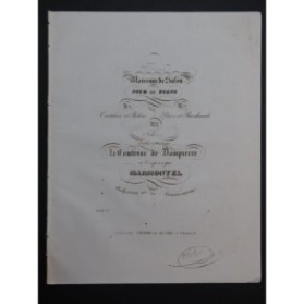 MARMONTEL Antonin Morceau de Salon Piano ca1825