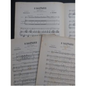 PERGOLESE O Salutaris Chant Violon Piano Harpe 1872