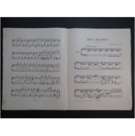 RUBINSTEIN Anton Deux Mélodies Piano ca1885