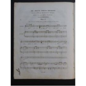 BÉRAT Frédéric Le jeune poëte mourant Chant Piano ca1835