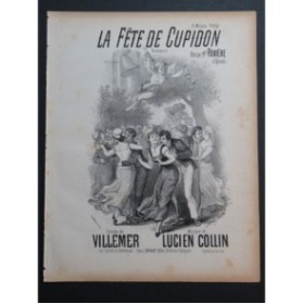 COLLIN Lucien La Fête de Cupidon Chant Piano ca1880