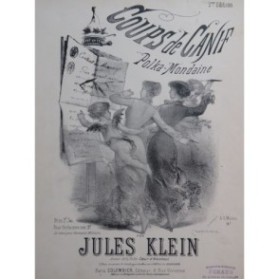 KLEIN Jules Coups de Canif Piano XIXe siècle