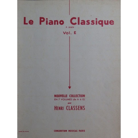 Le Piano Classique Vol E Vieux Maîtres Anglais Piano 1959