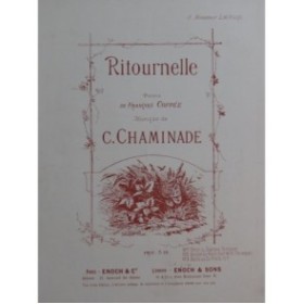 CHAMINADE Cécile Ritournelle Chant Piano ca1886