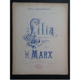 MARX Henri Lilia Piano 1879