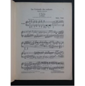 PIERNÉ Gabriel La Croisade des Enfants Chant Piano 1904
