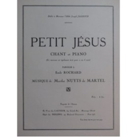NUYTS DE MARTEL Marthe Petit Jésus Chant Piano