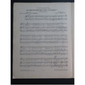 DE BUXEUIL Renée M'Amour sèche tes larmes Chant Piano 1918