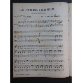 COLLIN Lucien Les Pêcheuses d'Écrevisses Chant Piano ca1880