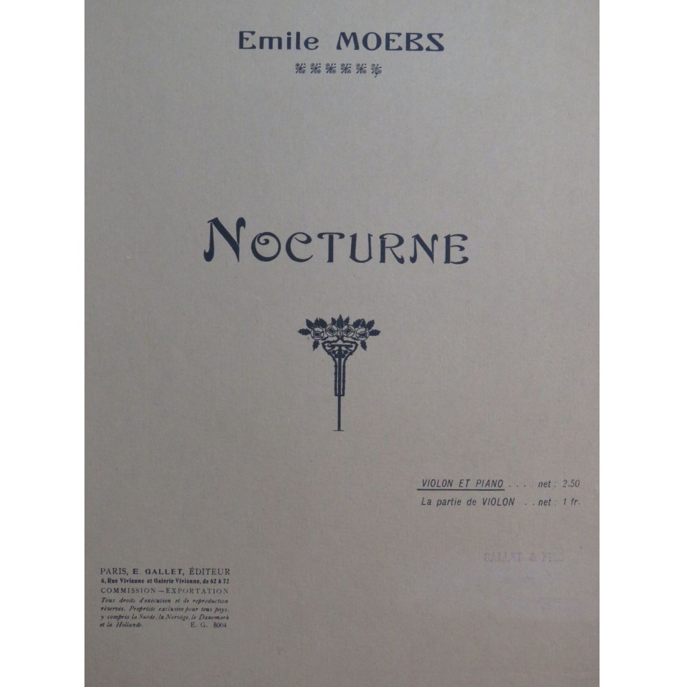 MOEBS Émile Nocturne Piano Violon