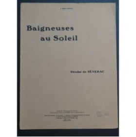 DE SÉVERAC Déodat Baigneuses au Soleil Piano 1948