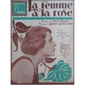 GABAROCHE Gaston La femme à la rose Piano 1922