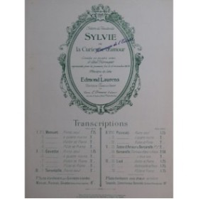 LAURENS Edmond Sylvie Pizzicati Piano 1901