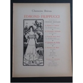 FILIPPUCCI Edmond Chanson de Reître Chant Piano ca1898