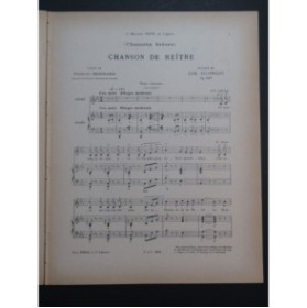 FILIPPUCCI Edmond Chanson de Reître Chant Piano ca1898