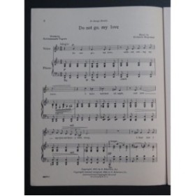 HAGEMAN Richard Do not go, my love Chant Piano 1945