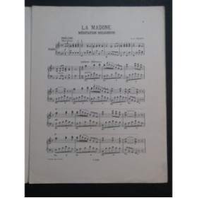 SWEET A. S. La Madone Piano ca1905