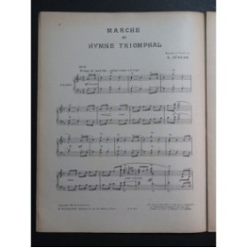 JUGLAR  L. Marche et Hymne Triomphal Chant Piano 1919