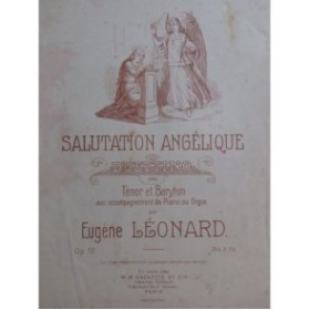 LÉONARD Eugène Salutation Angélique Chant Piano ou Orgue