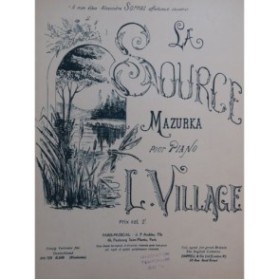 VILLAGE L. La Source Piano