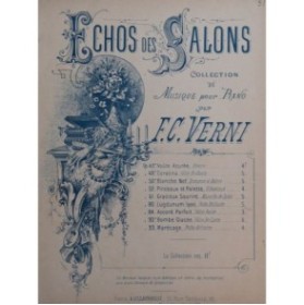 VERNI F. C. Pinceaux et Palette Piano ca1885