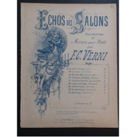 VERNI F. C. Pinceaux et Palette Piano ca1885